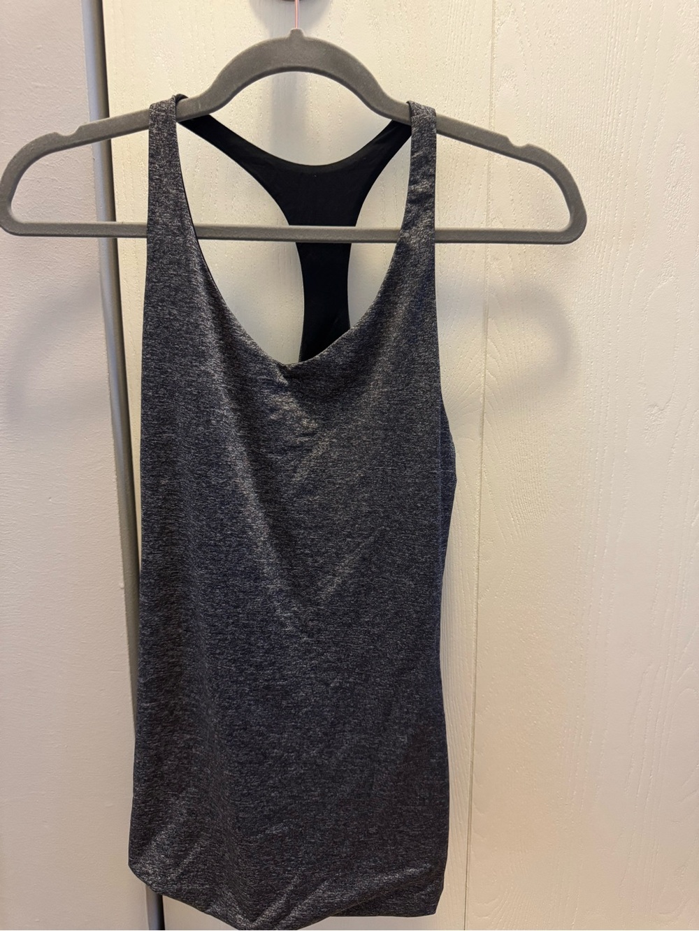 Victoria's Secret Work Out Charcoal Gray Racerback Tank Top